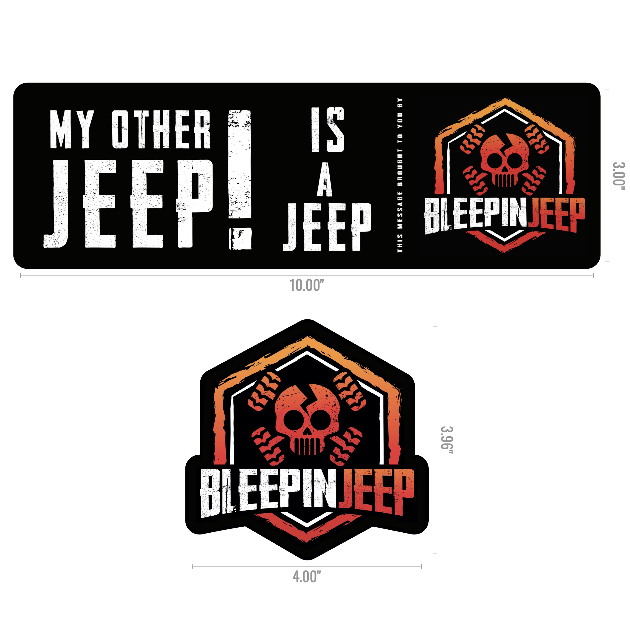 DeadJeep Logo Bumper Sticker Emblem Decal