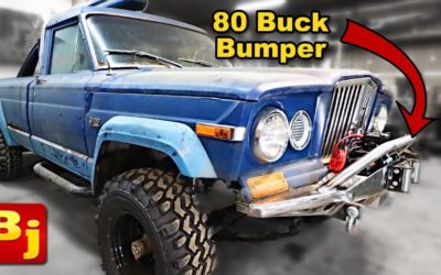 CHEAP! homemade winch bumper! low buck diesel truck episode 9