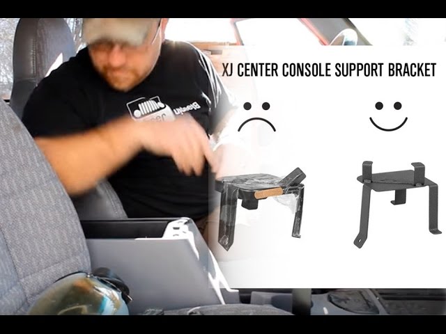 JCR OFFROAD XJ Console Bracket Install. Fix your wobbly console!