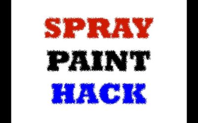 Tip for Applying Spray Paint in Hard to Reach Places