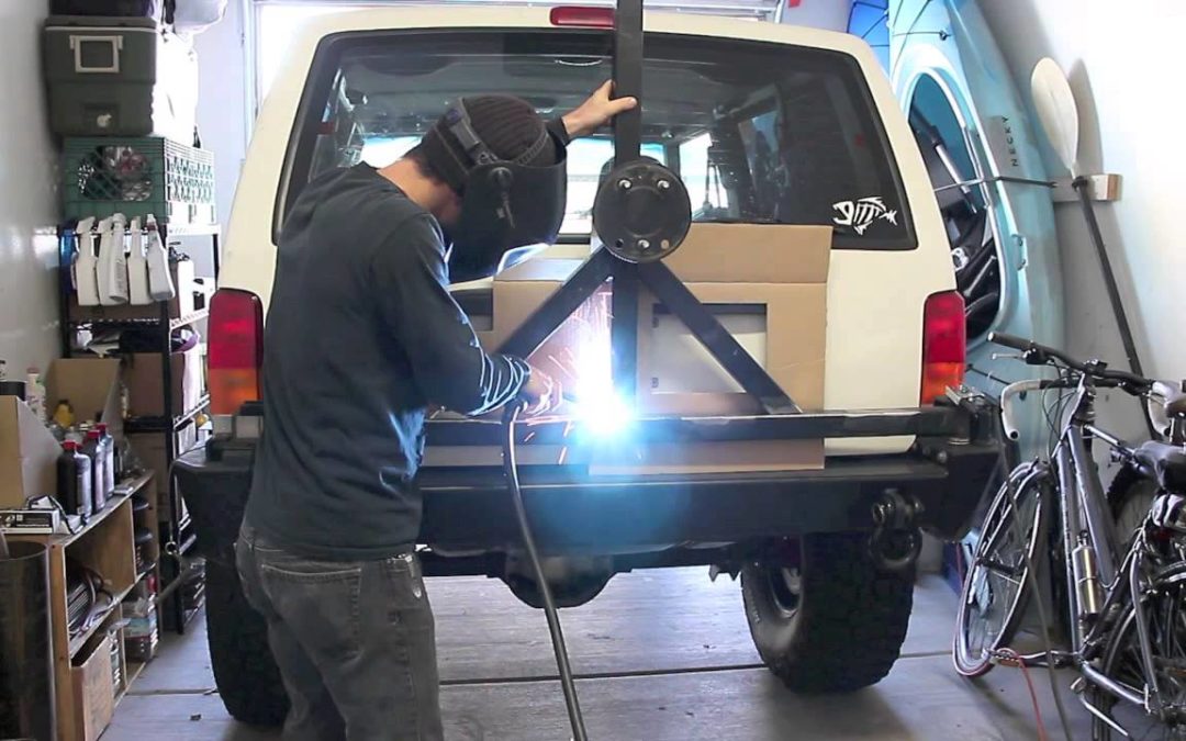 XJ Spare Tire Carrier Relocation and Welding