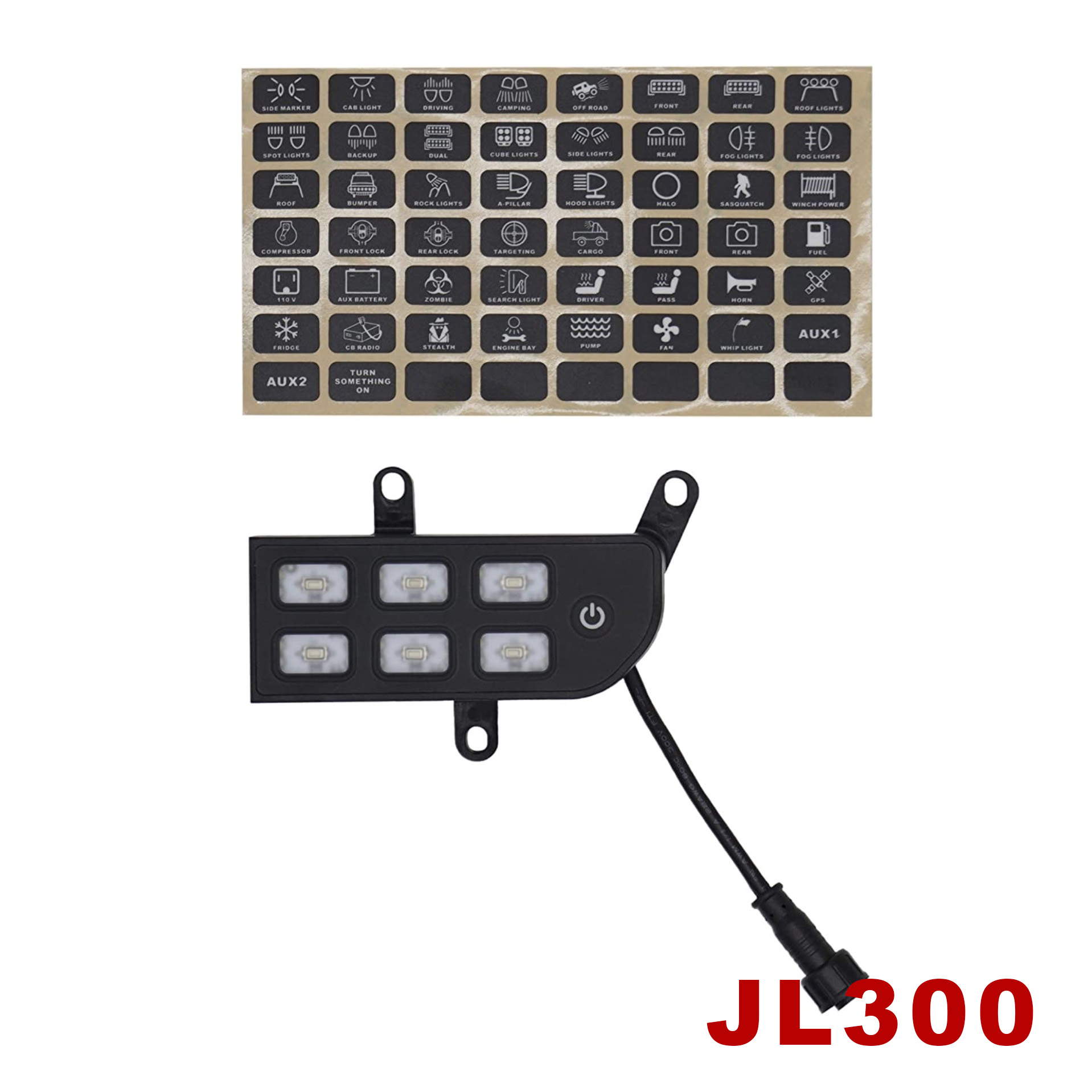 楽天ランキング1位】 ImportSelectionVoswitch JL800 Grab Handle Switch Panel for Jeep  Wrangler JL 2018-current and Gladiator 2020-current